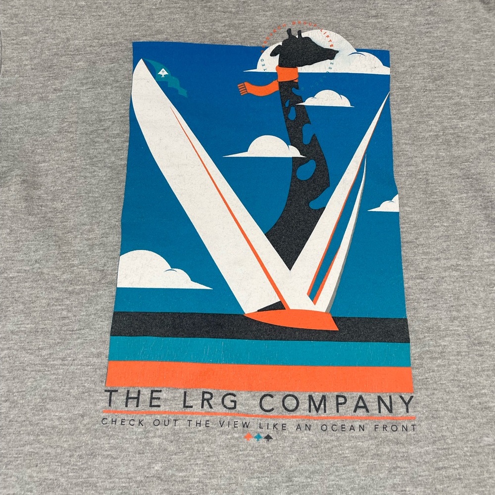 Lifted Research Group LRG Check Out The View Like An Ocean Front Men’s Shirt M